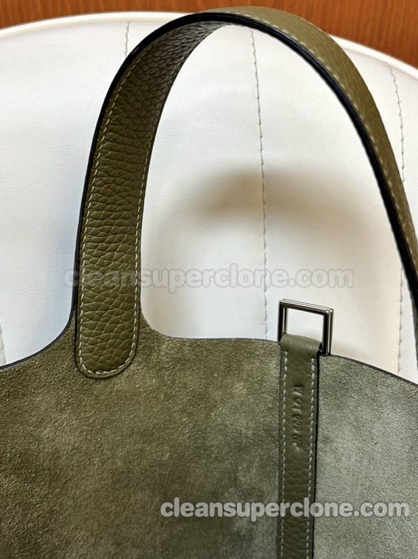 Hermes bag Super Clone picture and price Sage Green Handbag cowhide women 2