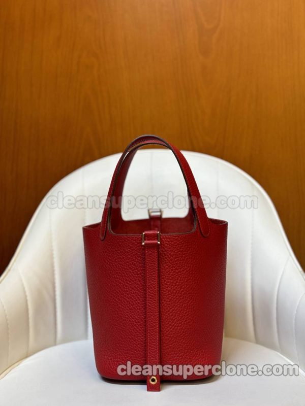 Hermes bag Super Clone picture and price red Handbag cowhide women 3