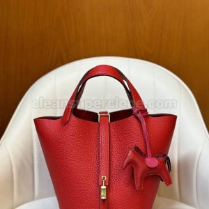 Hermes bag Super Clone picture and price Heart red Handbag cowhide women 4