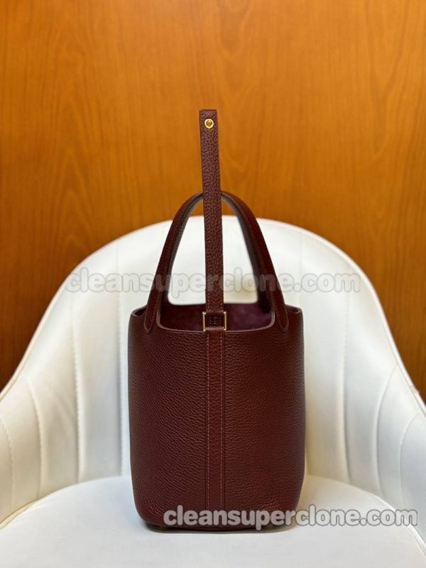 Handbag bag replica details and pricing Bordeaux wine red Hermes cowhide women