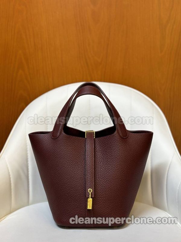 Handbag bag replica details and pricing Bordeaux wine red Hermes cowhide women 7