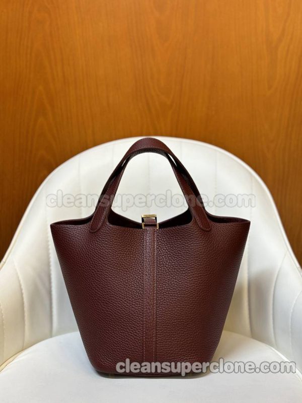 Handbag bag replica details and pricing Bordeaux wine red Hermes cowhide women 8