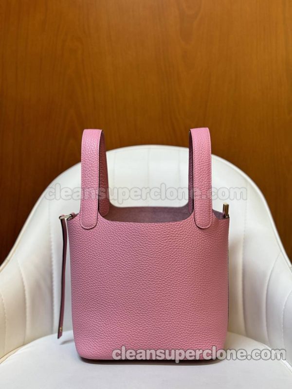 Handbag bag replica details and pricing sakura pink Hermes cowhide women