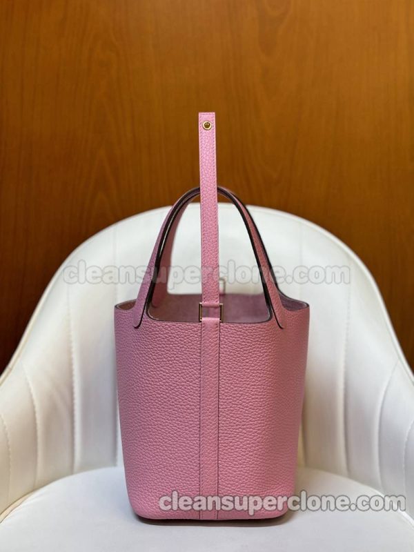 Handbag bag replica details and pricing sakura pink Hermes cowhide women 2