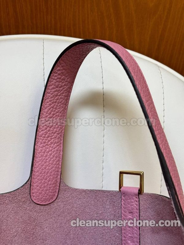 Handbag bag replica details and pricing sakura pink Hermes cowhide women 3