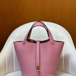 Handbag bag replica details and pricing sakura pink Hermes cowhide women 4