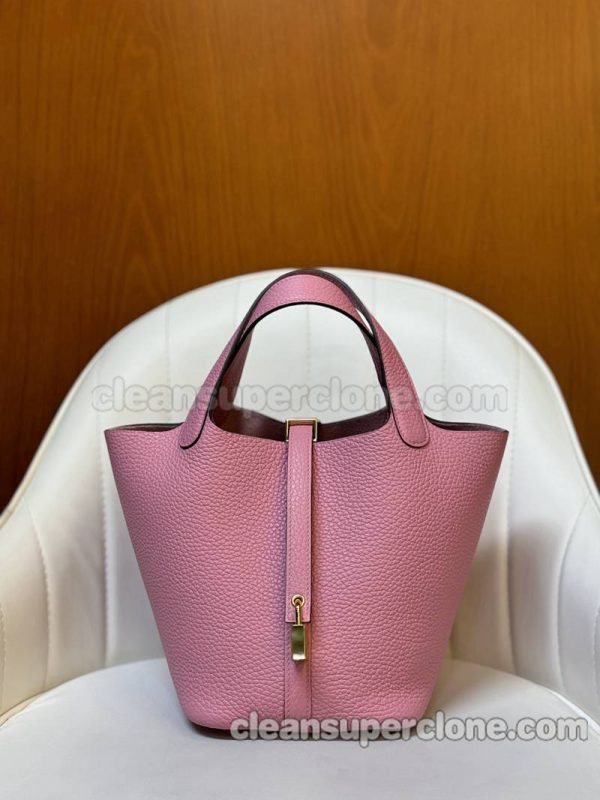 Handbag bag replica details and pricing sakura pink Hermes cowhide women 4