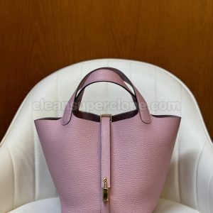 Handbag bag replica details and pricing Mallow purple Hermes cowhide women 2