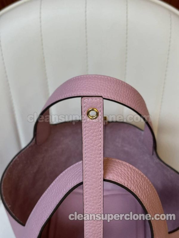 Handbag bag replica details and pricing Mallow purple Hermes cowhide women 5