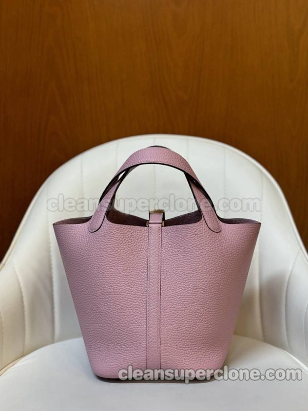 Handbag bag replica details and pricing Mallow purple Hermes cowhide women 8