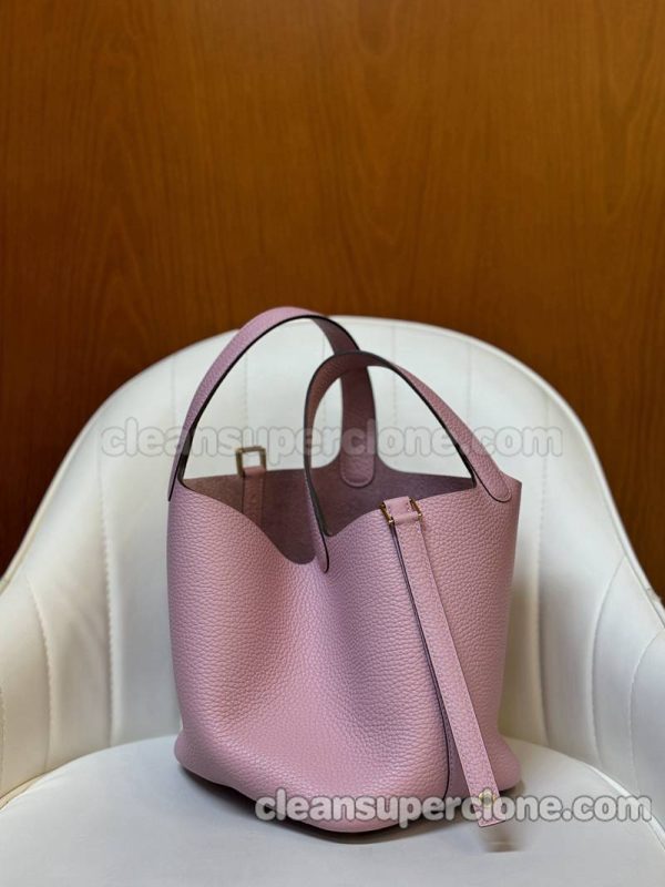 Handbag bag replica details and pricing Mallow purple Hermes cowhide women 9