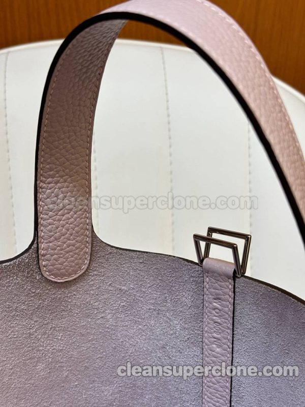 Handbag bag replica details and pricing Dream purple Hermes cowhide women 5