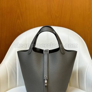 Hermes bag Super Clone picture and price Cumulonimbus ash Handbag cowhide women 3