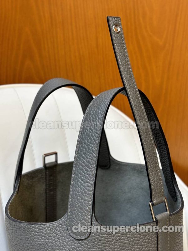 Hermes bag Super Clone picture and price Cumulonimbus ash Handbag cowhide women 9