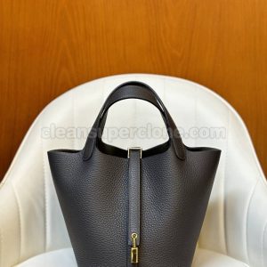 Handbag bag replica details and pricing Graphite grey Hermes cowhide women