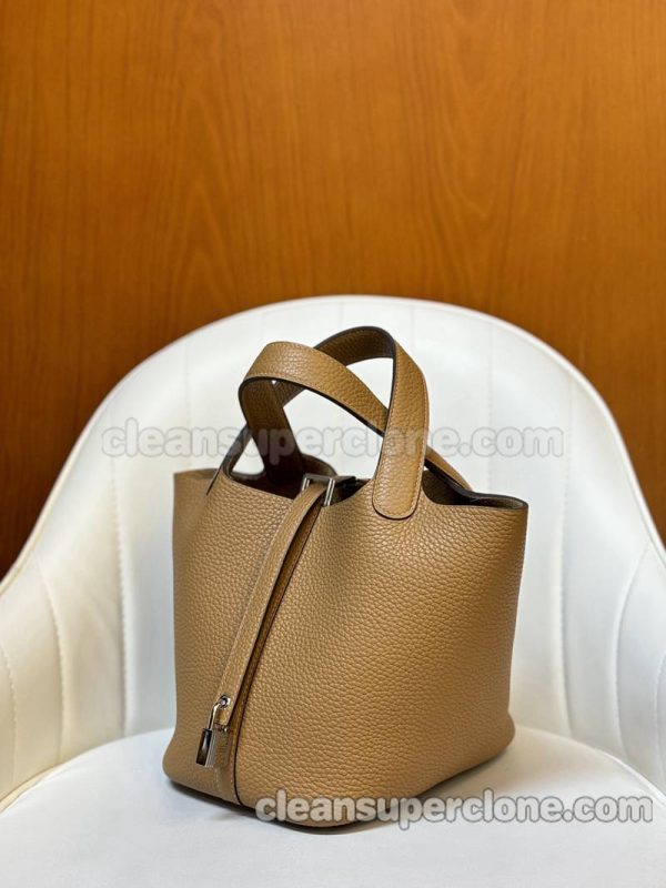 Hermes bag Super Clone picture and price Cookie color Handbag cowhide women