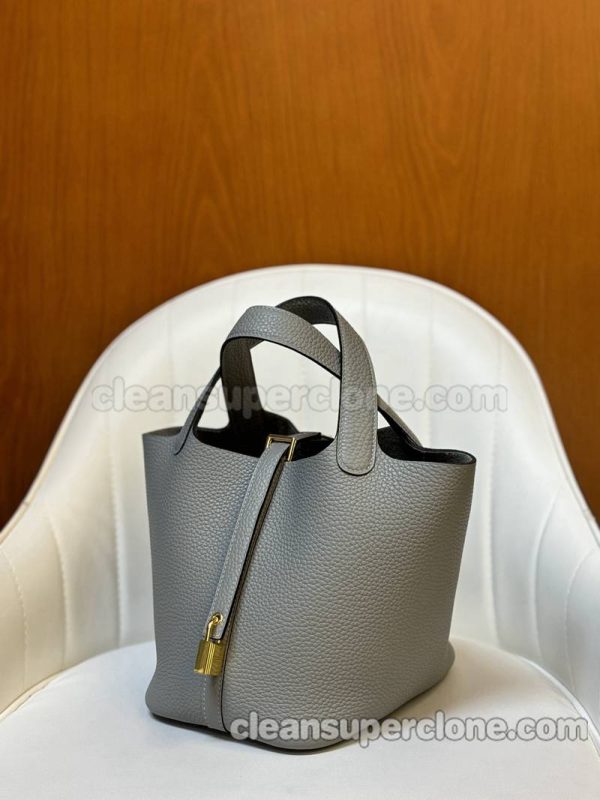 Handbag bag replica details and pricing Seagull grey Hermes cowhide women 6