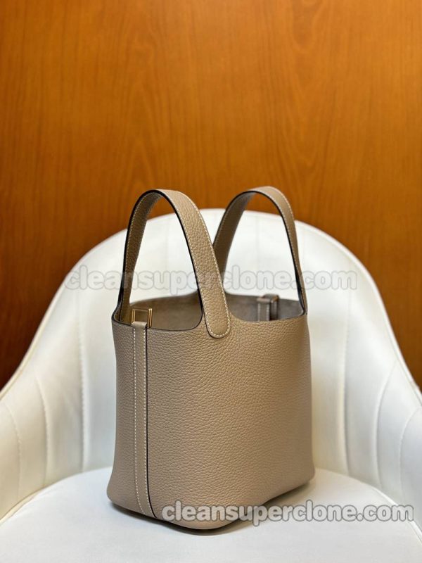 Hermes bag Super Clone picture and price Turtledove grey Hermes cowhide women 2