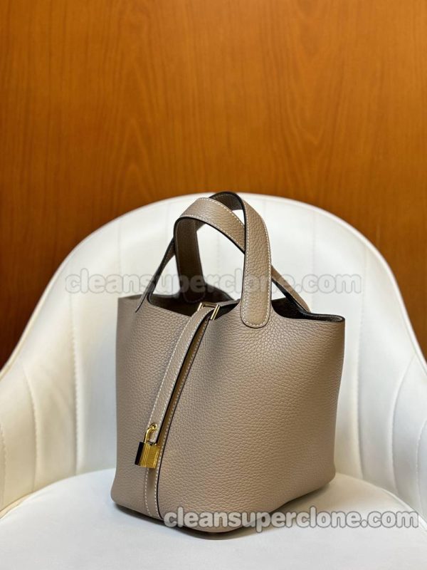 Hermes bag Super Clone picture and price Turtledove grey Hermes cowhide women 4