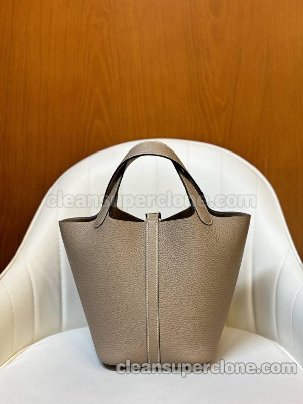 Hermes bag Super Clone picture and price Turtledove grey Hermes cowhide women 6