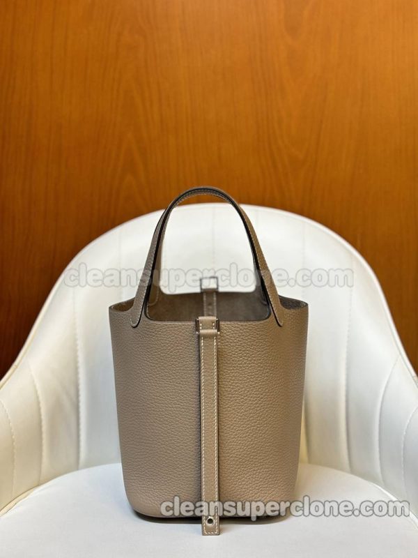 Handbag bag replica details and pricing Turtledove grey Hermes cowhide women