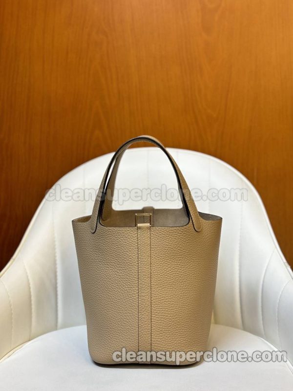 cowhide bag 1:1 Copy description and price Trench coat grey Hermes Handbag women