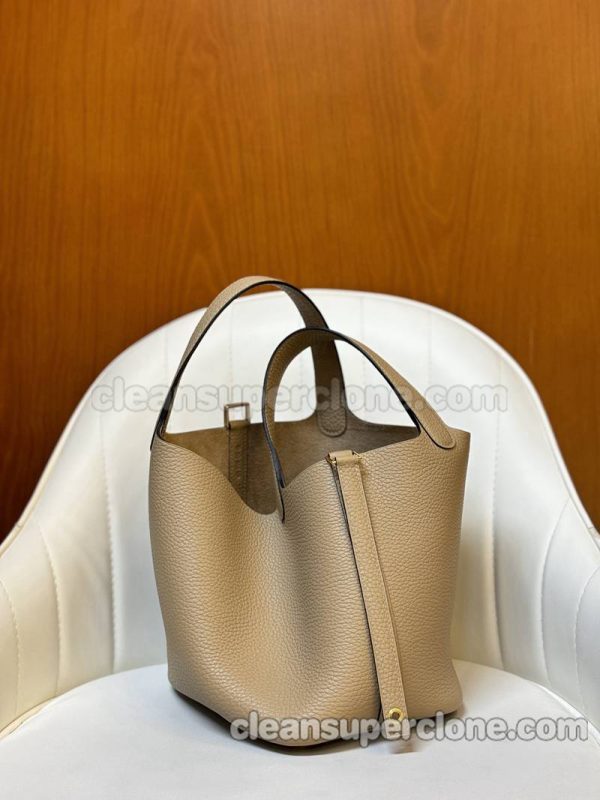 cowhide bag 1:1 Copy description and price Trench coat grey Hermes Handbag women 2