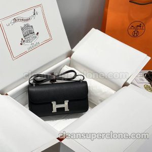 Hermes bag Super Clone picture and price black Crossbody Shoulder cowhide women