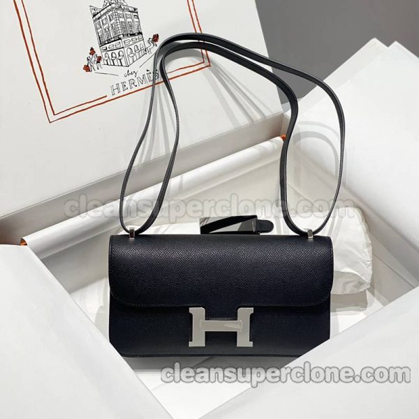 Hermes bag Super Clone picture and price black Crossbody Shoulder cowhide women 4