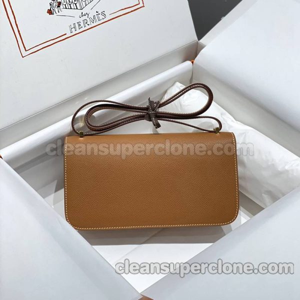 cowhide bag 1:1 Copy description and price gold brown Hermes Crossbody Shoulder women 3