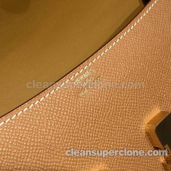 cowhide bag 1:1 Copy description and price gold brown Hermes Crossbody Shoulder women 7