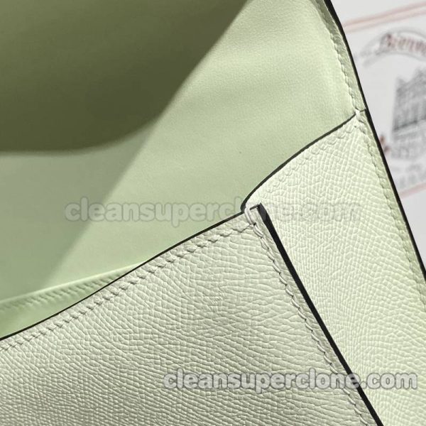 cowhide bag 1:1 Copy description and price Bubble green Hermes Shoulder Crossbody women 7