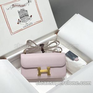 cowhide bag 1:1 Copy description and price Dream pink purple Hermes Shoulder Crossbody women 3