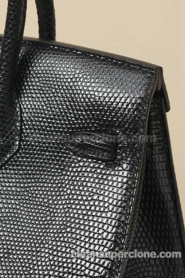 Handbag bag replica details and pricing black Hermes lizard women 5