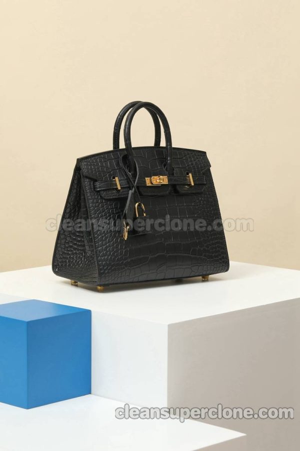 Hermes bag Super Clone picture and price black Handbag Crocodile women 2