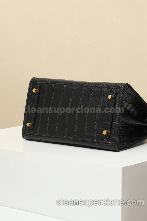 Hermes bag Super Clone picture and price black Handbag Crocodile women 6