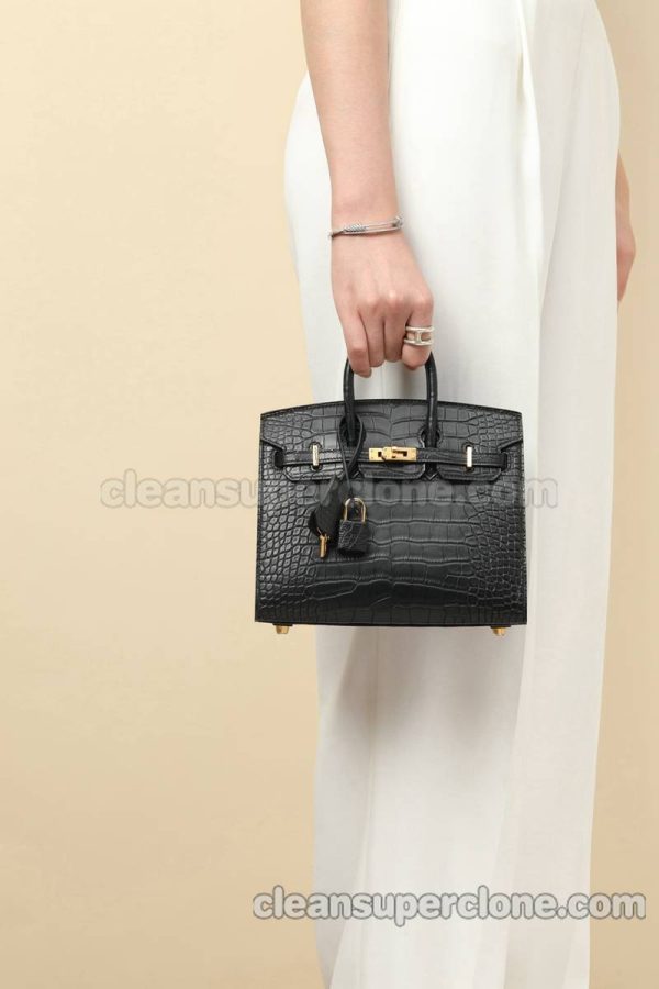 Hermes bag Super Clone picture and price black Handbag Crocodile women 8