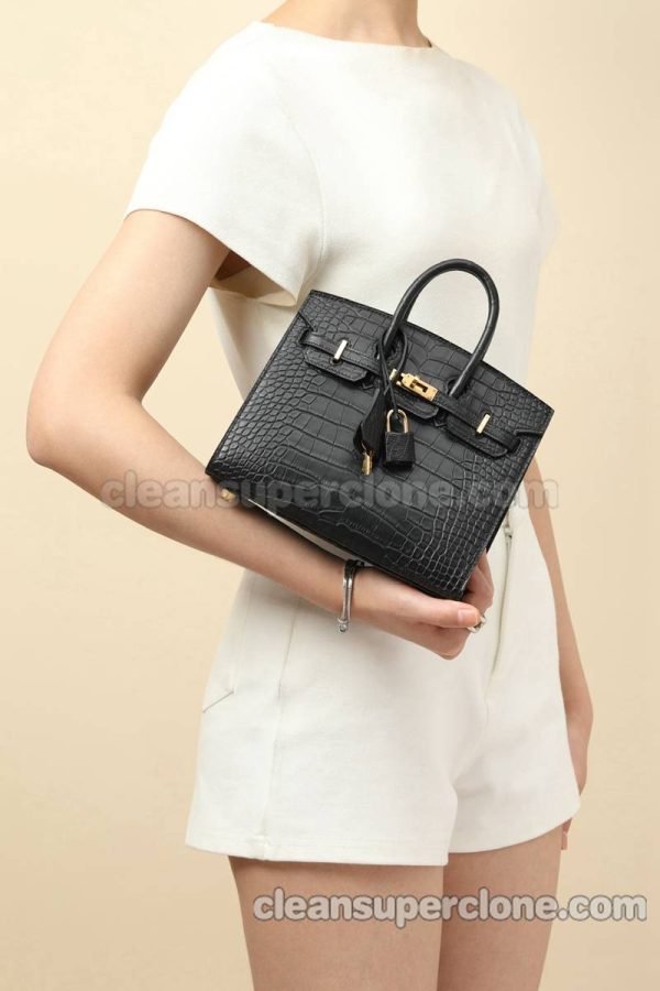 Hermes bag Super Clone picture and price black Handbag Crocodile women 9