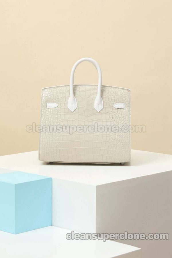 Handbag bag replica details and pricing cement grey Hermes Crocodile women 3