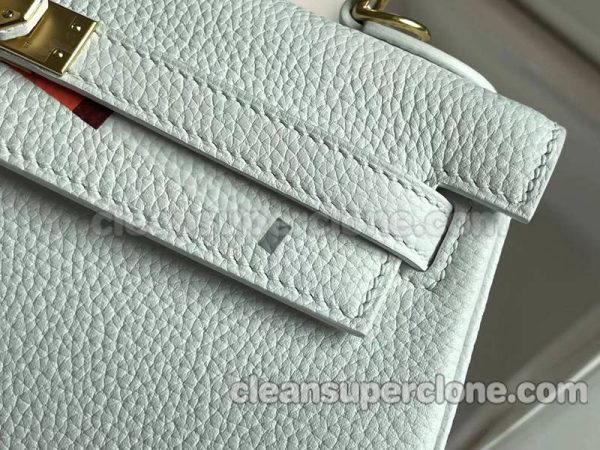 cowhide bag 1:1 Copy description and price White Hermes Handbag women 4