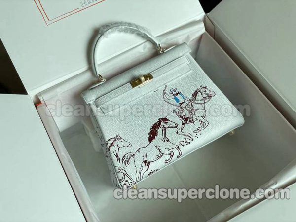 Hermes bag Super Clone picture and price White Handbag cowhide women