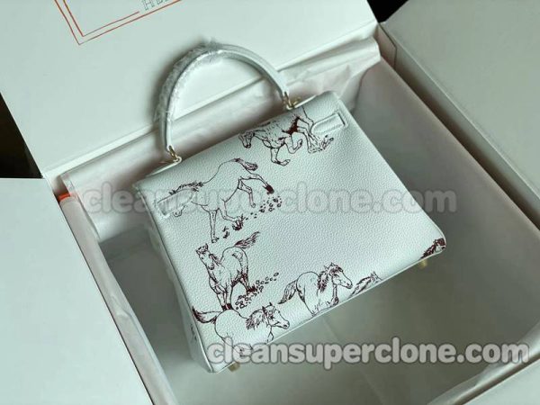 Hermes bag Super Clone picture and price White Handbag cowhide women 2