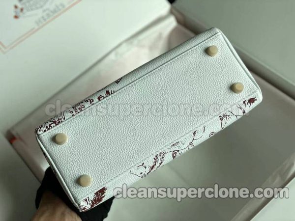 Hermes bag Super Clone picture and price White Handbag cowhide women 3