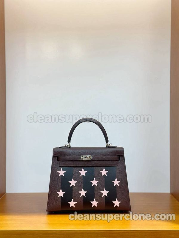 Epsom bag 1:1 Copy description and price brownness Hermes cowhide women 2