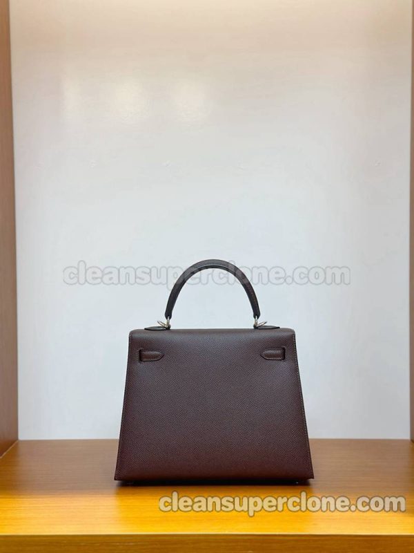 Epsom bag 1:1 Copy description and price brownness Hermes cowhide women 4