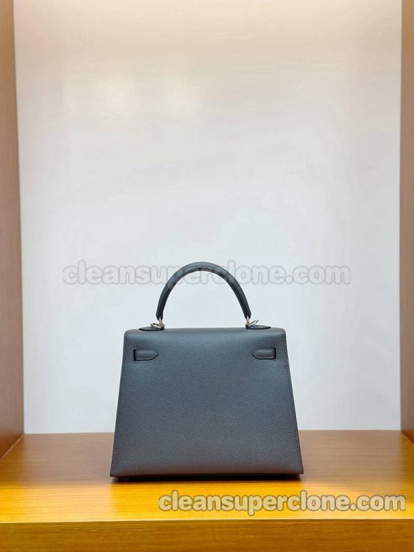 Hermes bag Super Clone picture and price haze grey Handbag Epsom women 3