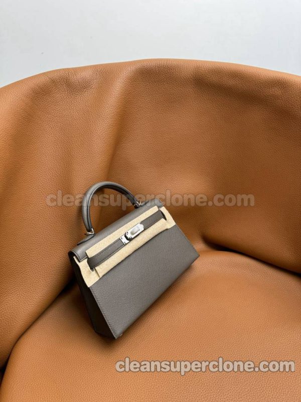 Handbag bag replica details and pricing grey Hermes Epsom women 3