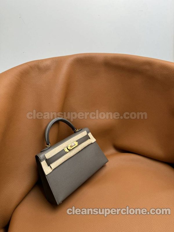 Handbag bag replica details and pricing grey Hermes Epsom women 4