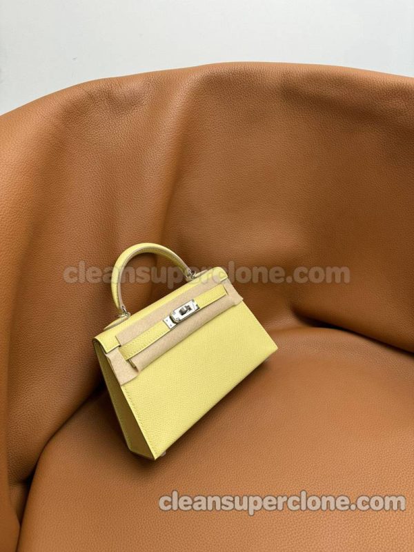 Epsom bag 1:1 Copy description and price yellow Hermes Handbag women 6