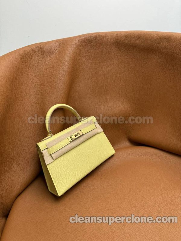 Epsom bag 1:1 Copy description and price yellow Hermes Handbag women 7